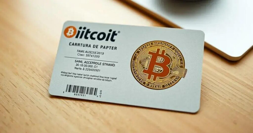 carteira de papel para bitcoin